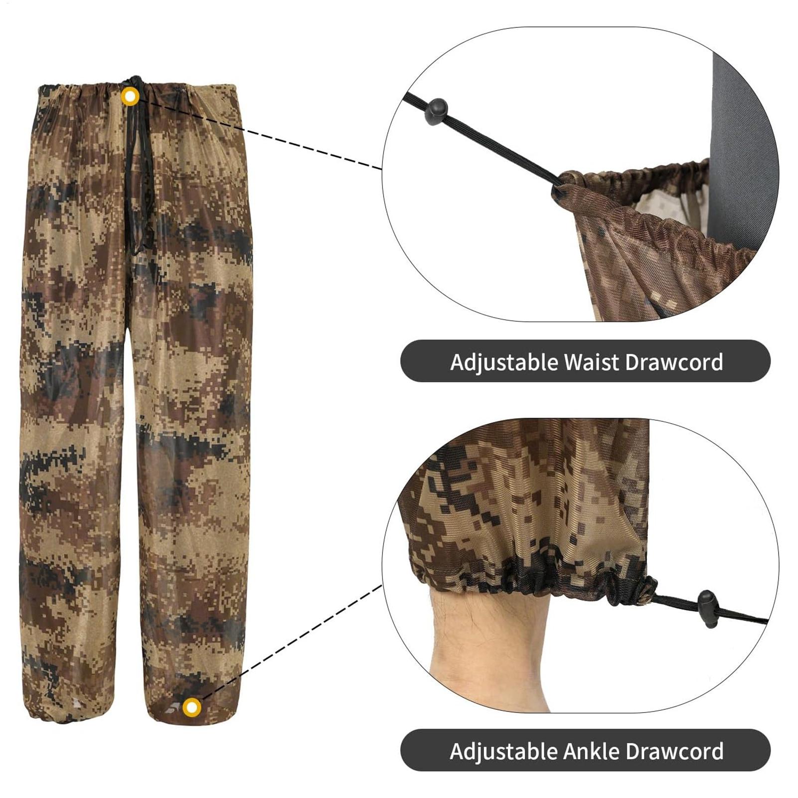 Hunting Outdoor Apparel - Herren-Jagdbekleidung Fliegensichere Netzkleidung mit Kapuze Angelanzug