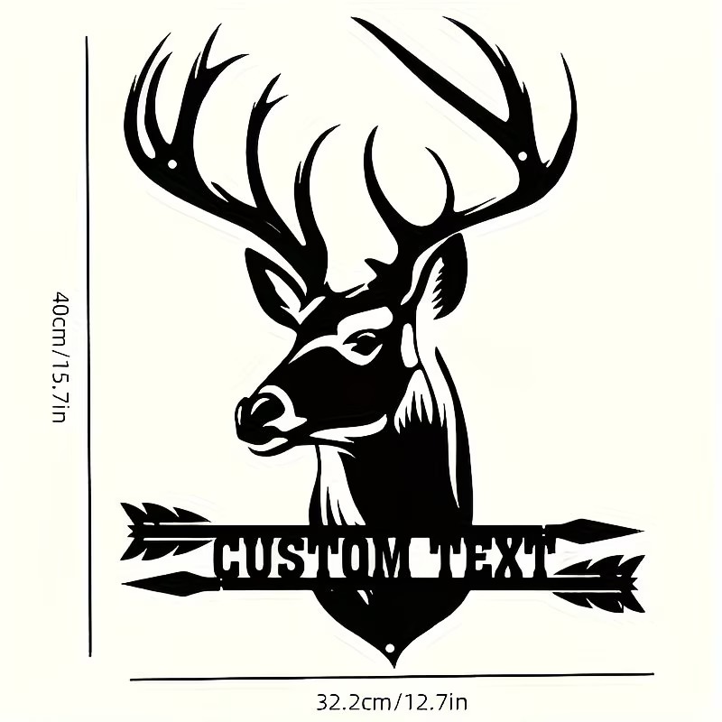 Maßgefertigte Hirschkopf-Metal – Hunting Outdoor Christmas Decorations Bewertung und Preis