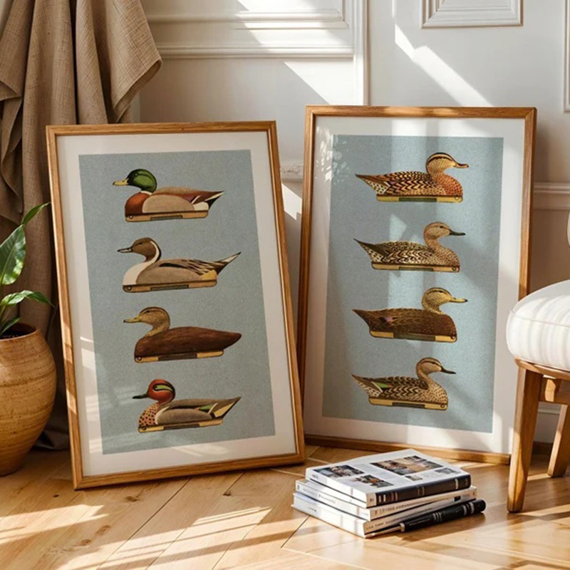 Retro-Enten-Drucke im Freien,  – Outdoor Hunting Paintings Bewertung und Preis