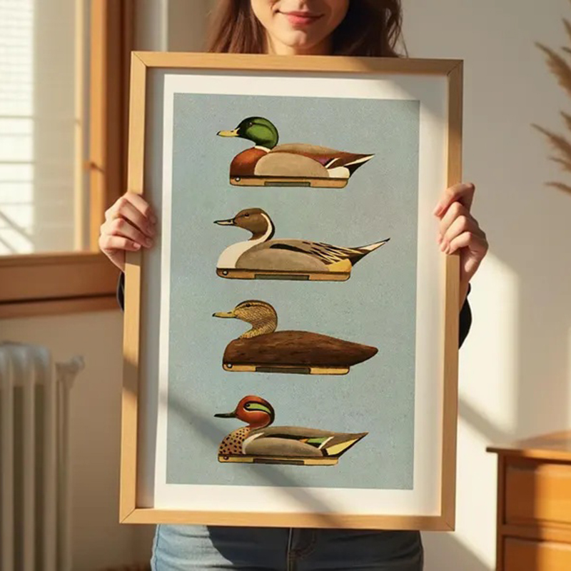 Retro-Enten-Drucke im Freien,  – Outdoor Hunting Paintings Bewertung und Preis