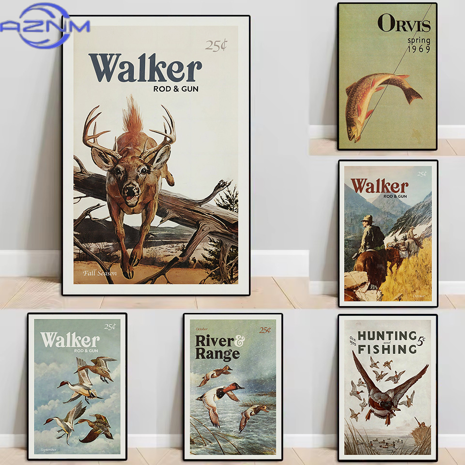 AZNM Retro Wildlife Outdoor Ja – Outdoor Hunting Paintings Bewertung und Preis